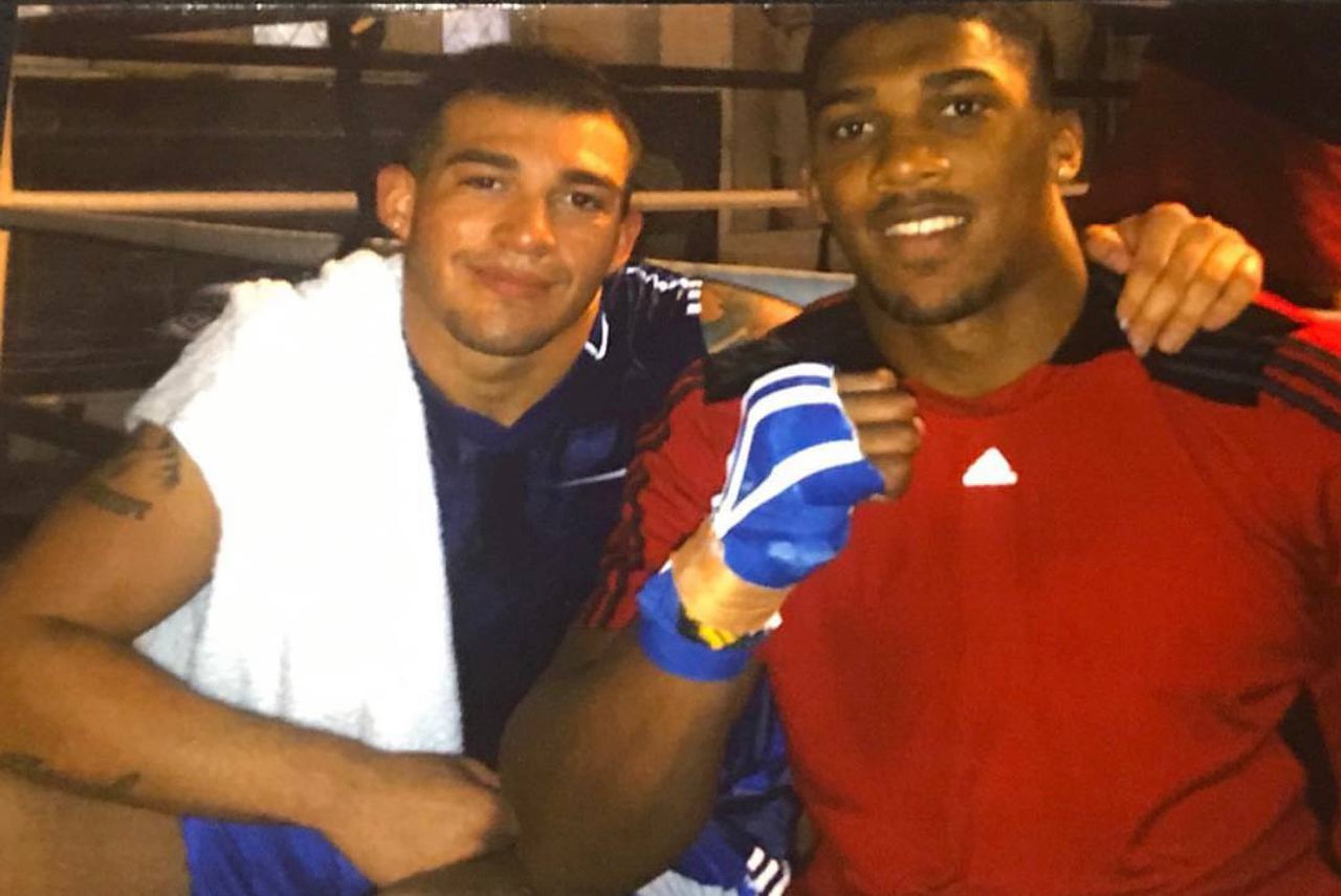 Simon Johnson with Anthony Joshua